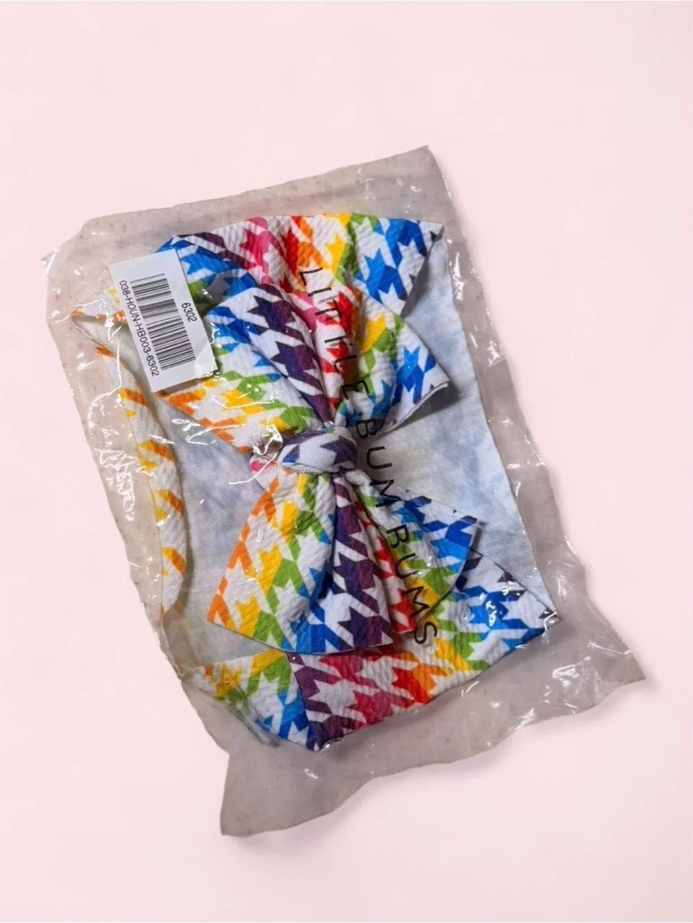 Little Bum Bums Bamboo Rainbow Houndstooth Newborn Gift NWT Zippy Blanket Bow